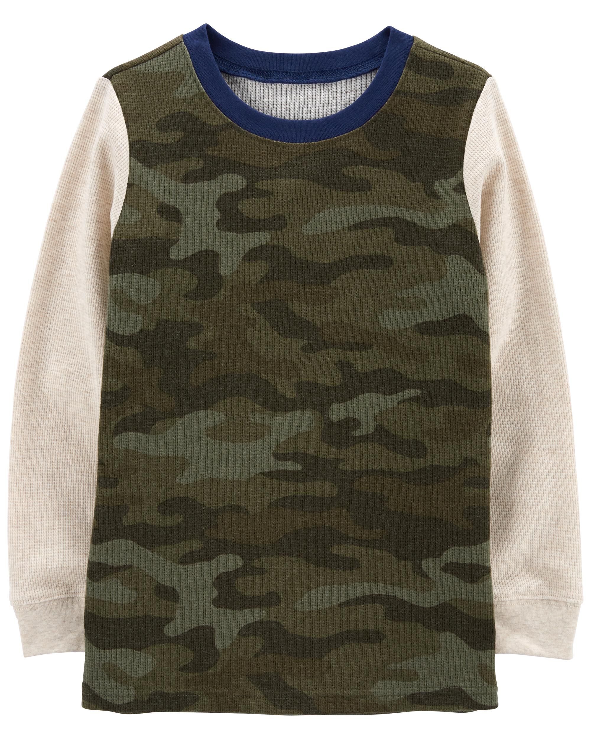 Camo Camo Long Sleeve Thermal Shirt Carter s Canada