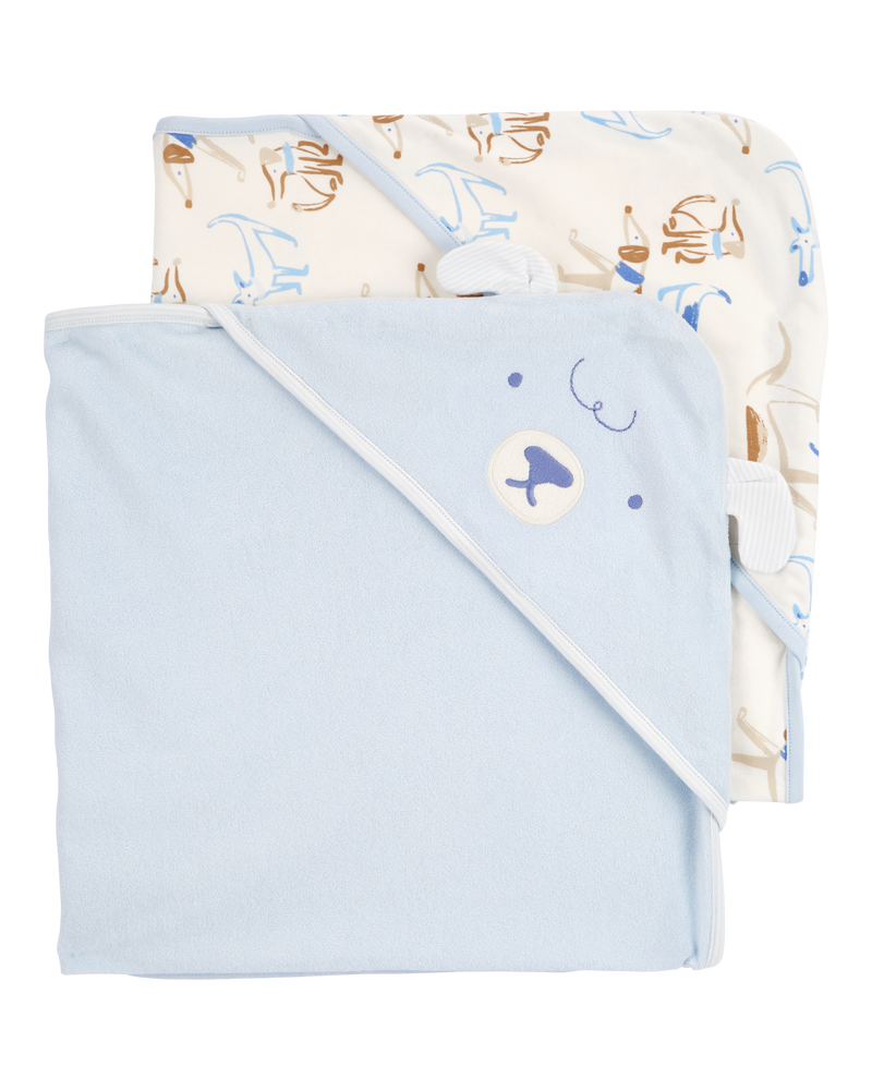 Baby 2-Pack Hooded Baby Towels, image 1 of 2 slides