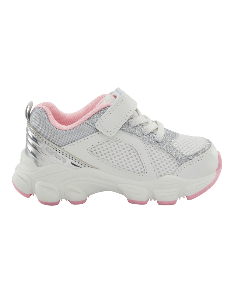 Toddler Athletic Sneakers - White, image 2 of 7 slides