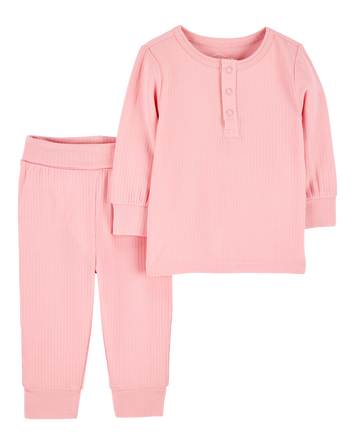 Baby 2-Piece PurelySoft Outfit Set - Pink, 