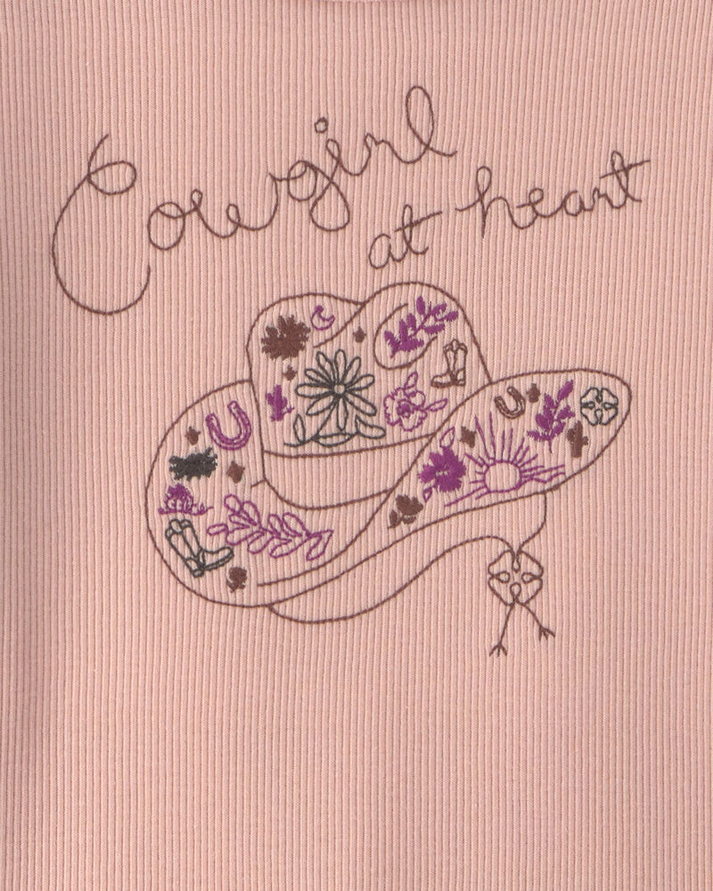 Toddler Girl Long-Sleeve Top - Pink, image 2 of 3 slides