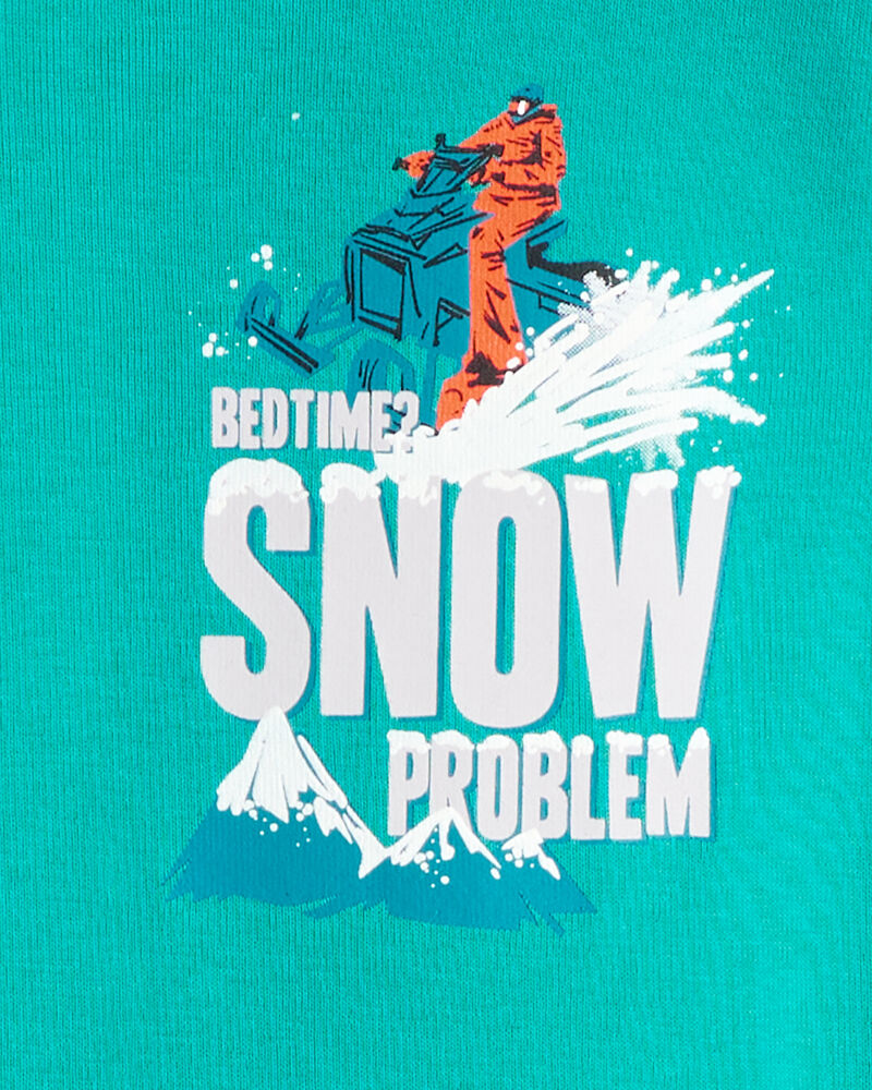 Gar&ccedil;ons - Pyjama 4 pi&egrave;ces en coton 100 % &agrave; coupe d&eacute;contract&eacute;e - Vert, image 2 sur 3 diapositives