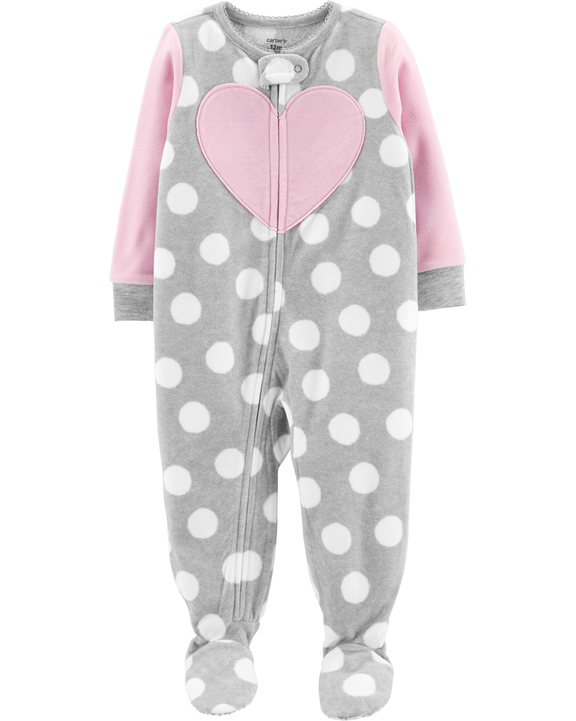 1 piece footed pajamas