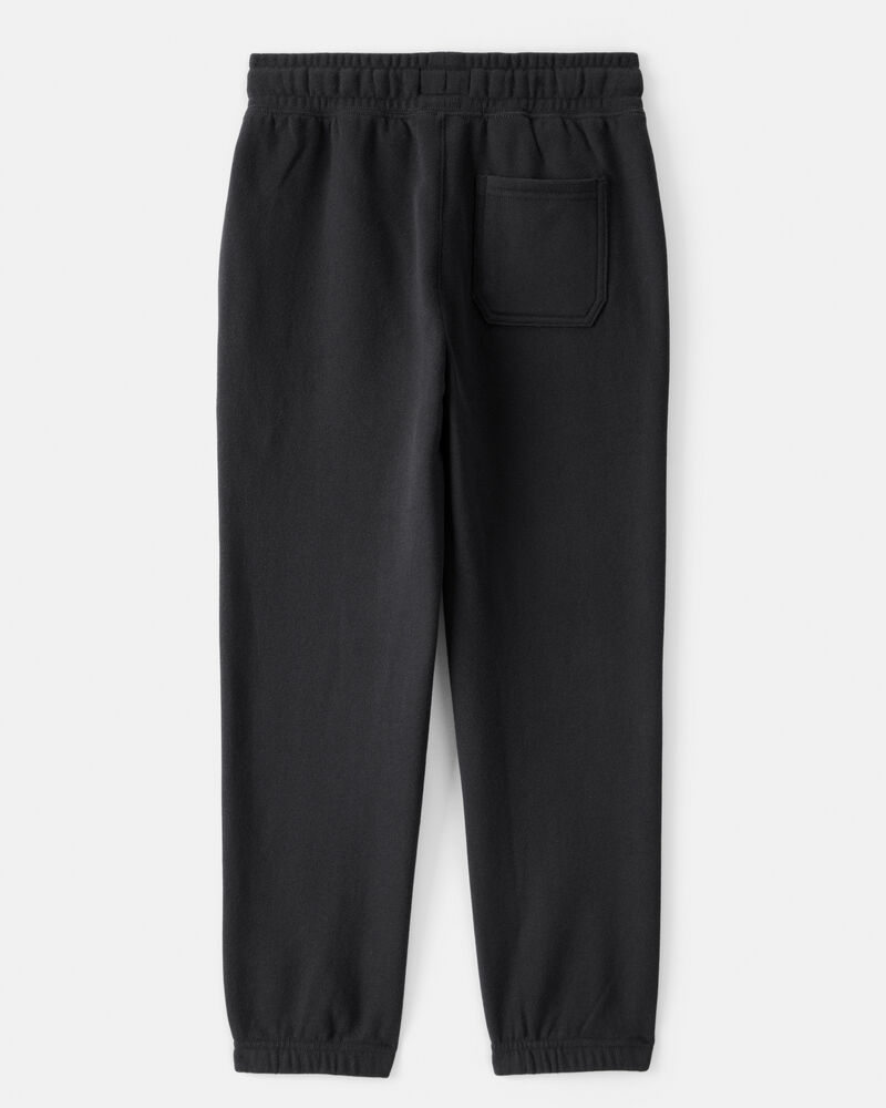 Boys Cotton Joggers - Black, image 2 of 4 slides