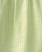 B&eacute;b&eacute; fille - Robe &agrave; &eacute;tages et rayures - Vert, image 4 sur 4 diapositives