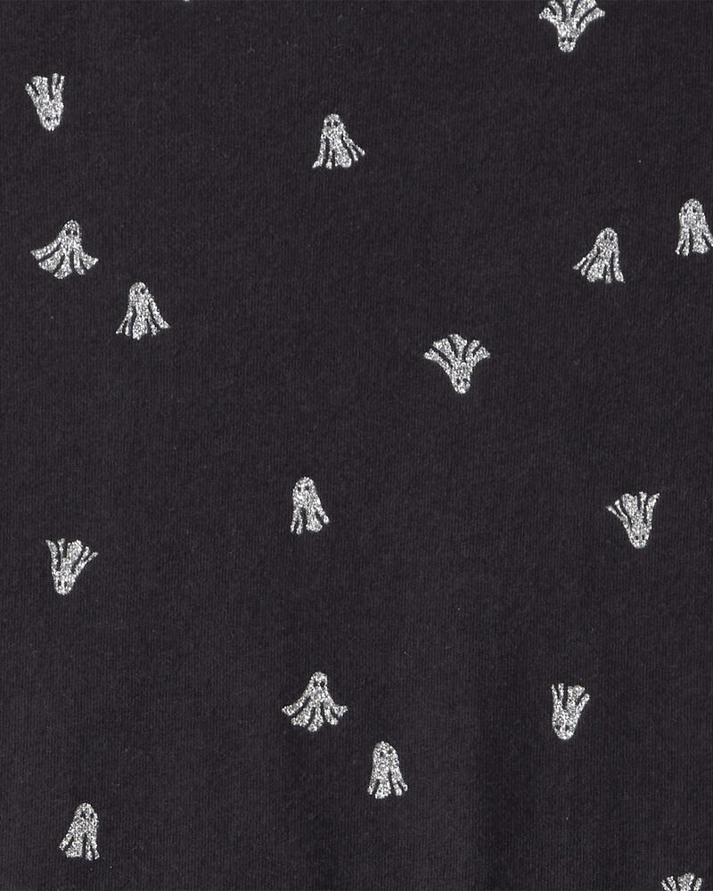 Girls Halloween Ghost Long-Sleeve Dress, image 3 of 4 slides