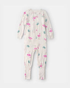B&eacute;b&eacute; fille - Pyjama 1 pi&egrave;ce Ajust&eacute; PurelySoft - Ivoire, image 2 sur 7 diapositives