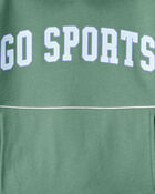 Girls Go Sports Cotton Long-Sleeve Hoodie - Green, image 2 of 4 slides