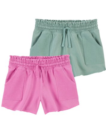 Kid 2-Pack French Terry Pull-On Shorts, 