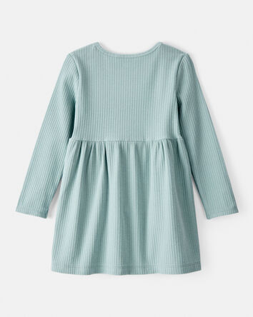 Tout-petit fille - Robe à manches longues – Vert, 