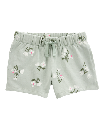 Toddler Floral Pull-On French Terry Shorts, 