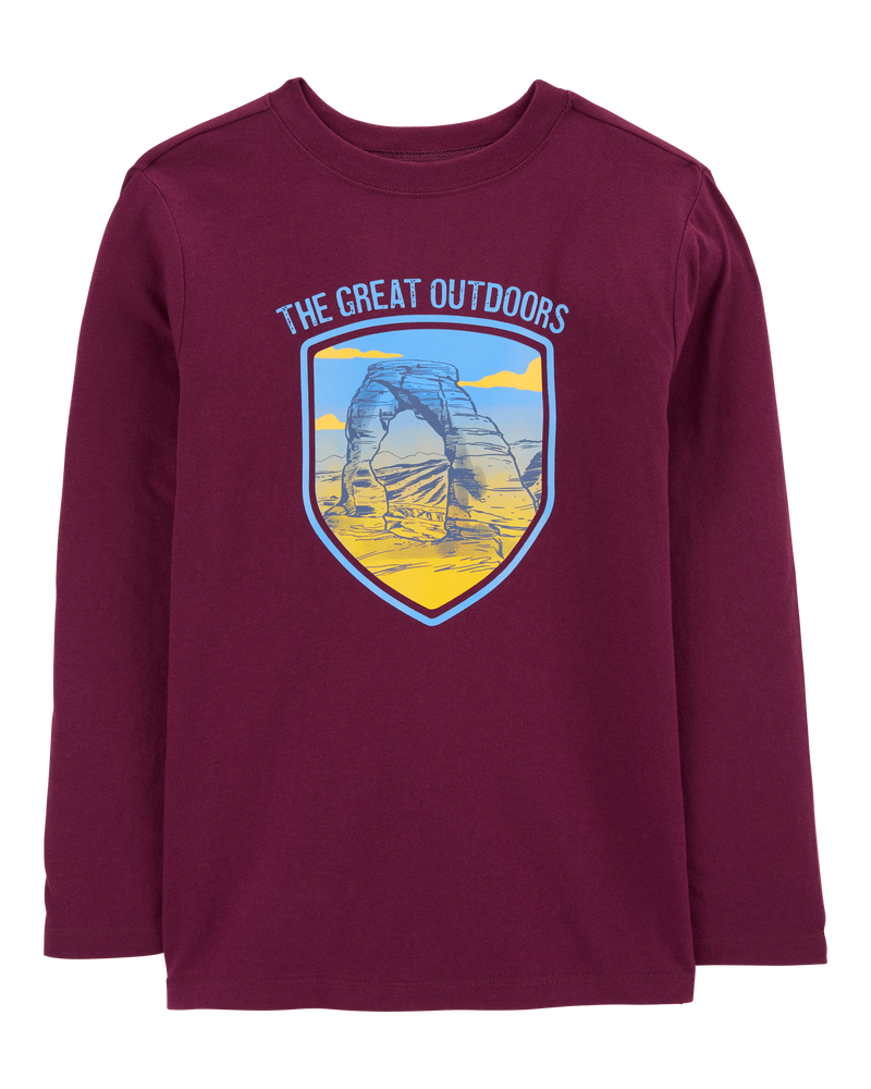 Enfant T-shirt à manches longues imprimé The great outdoors, image 1 sur 3 diapositives