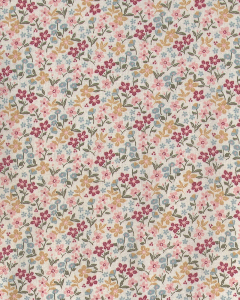 Girls 2-Piece Organic Cotton Pajamas in Floral, image 3 of 4 slides