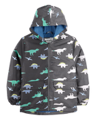 Dinosaur Colour Changing Rain Jacket - Grey, image 2 of 6 slides
