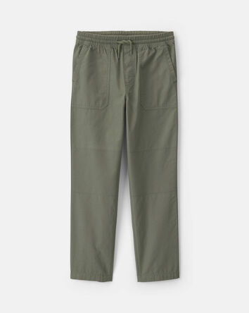 Gar&ccedil;ons - Pantalon &agrave; enfiler en toile - Vert olive, 