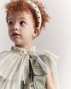 Toddler Girl Confetti Dress Up Cape - Cream/Gold, image 3 of 6 slides