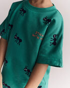 Toddler Boy Stick With Me' Dolman Tee - Dark Green, image 6 of 6 slides