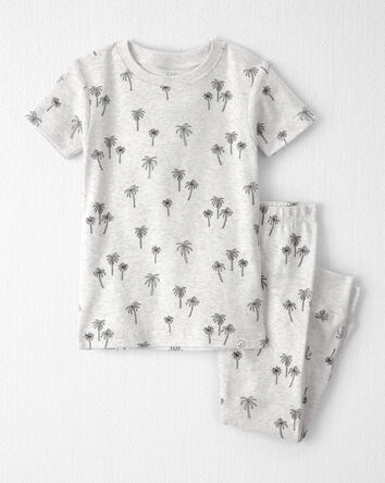 Toddler 2-Piece Organic Cotton Pyjamas in Palm Trees, 