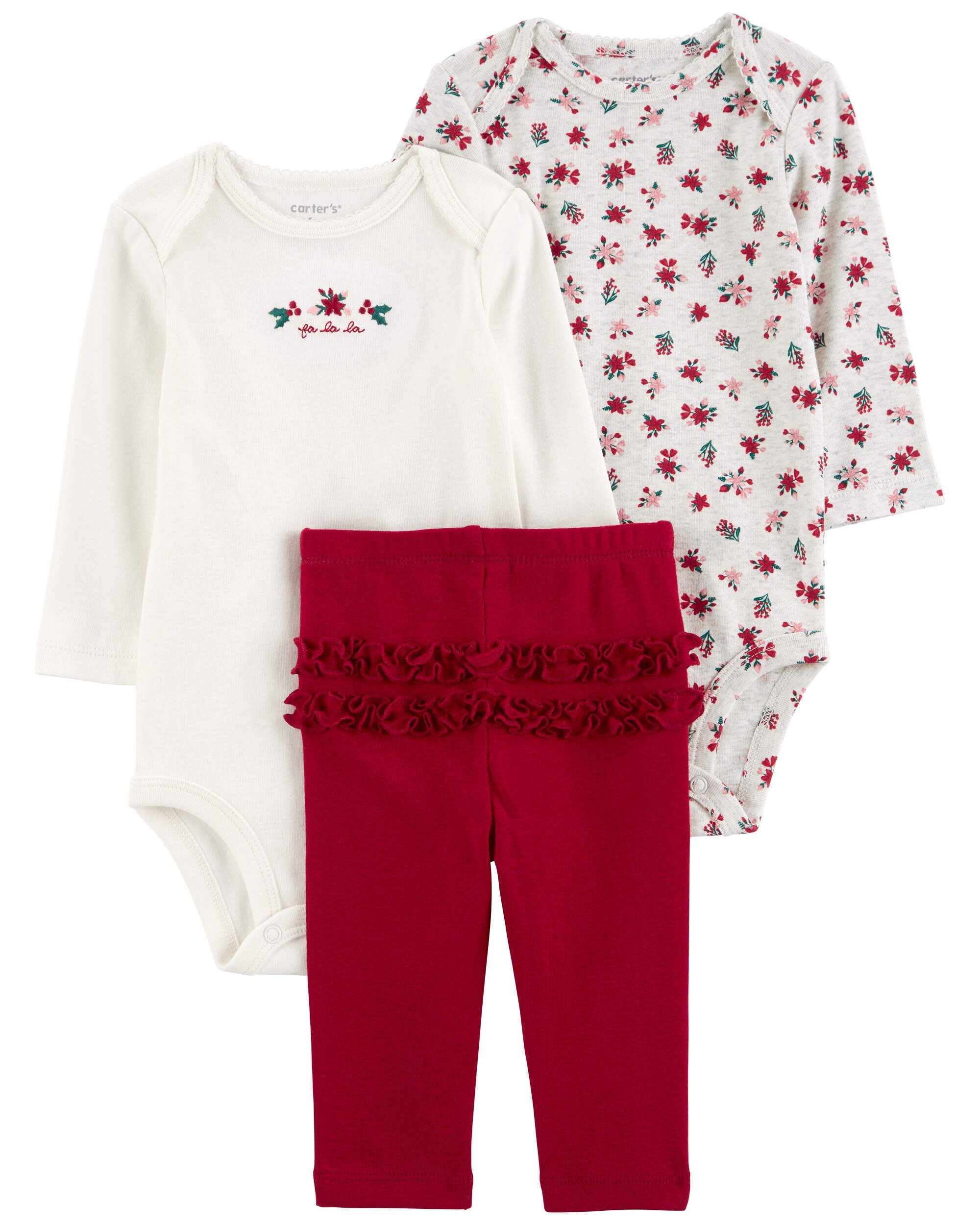 Baby Girls Baby 3 Piece Floral Little Character Set 12M Carter s
