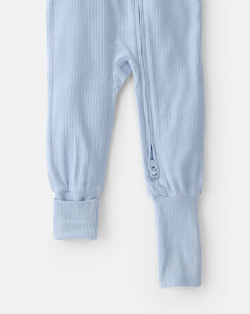 Baby PurelySoft 2-Way Zip 1-Piece Pyjama - Blue, 
