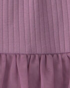 Baby Girl 2-Piece Long-Sleeve Bodysuit & Tulle Pant Set - Purple, image 3 of 4 slides