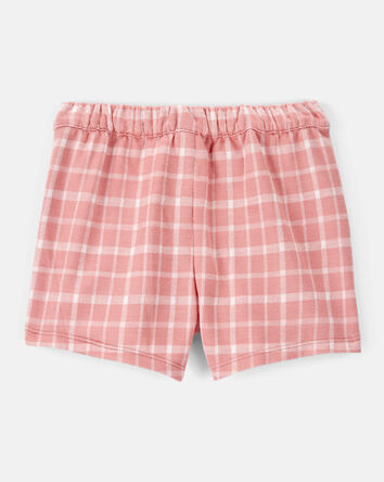 Toddler Girl Plaid Knit Skort - Pink, 