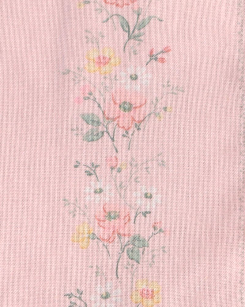 Toddler Girl Ruffle Dress Made with Organic Cotton in Spring Garden Print, image 4 of 5 slides