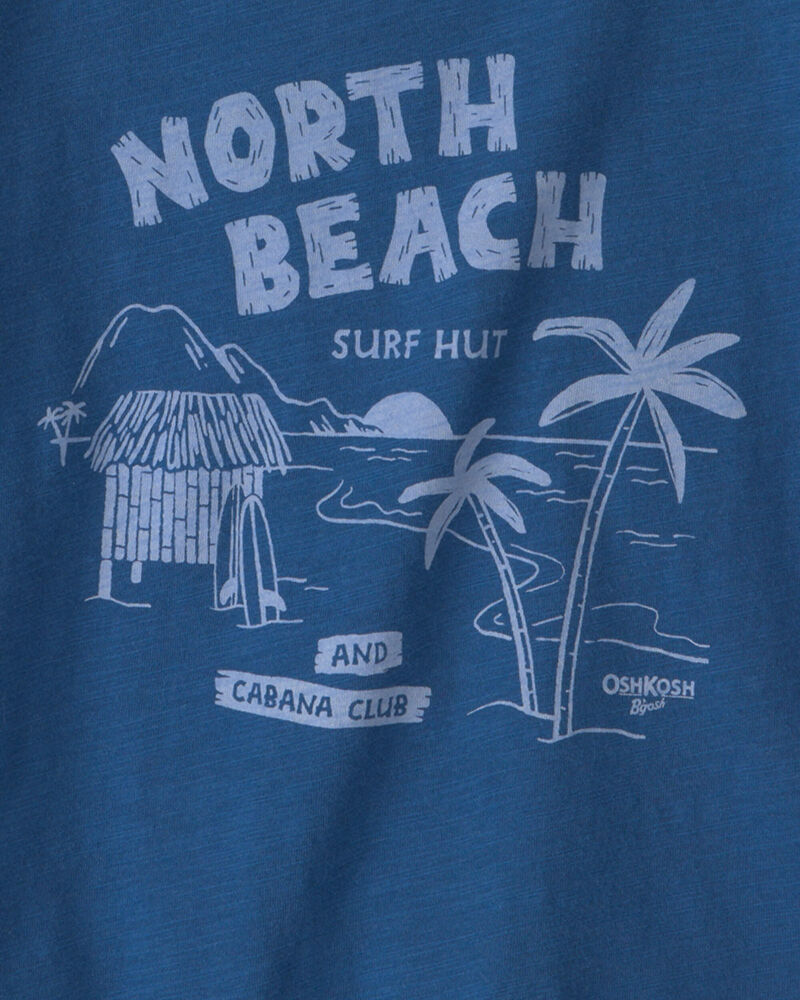 Tout-petit gar&ccedil;on - T-shirt &agrave; imprim&eacute; &laquo;North Beach&raquo; - Bleu marine, image 2 sur 2 diapositives
