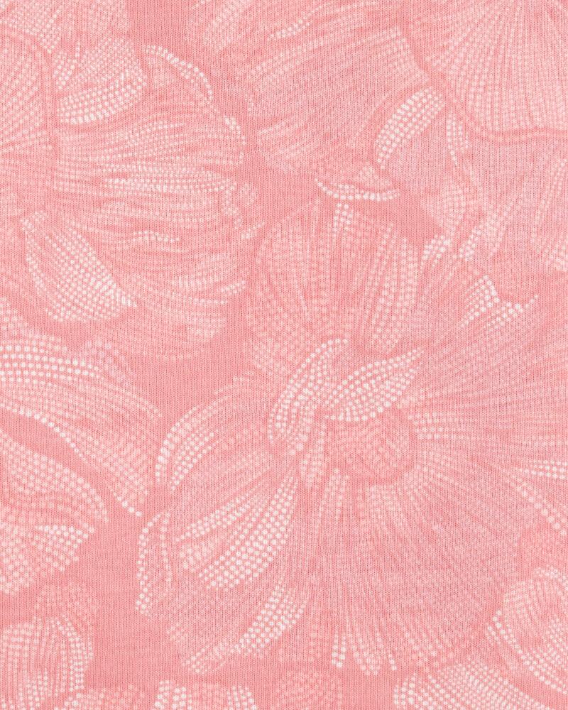 Kid Floral Ribbed Tank Top - Pink, image 2 of 3 slides
