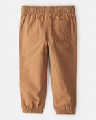 Toddler Boy Cotton Pull-On Fashion Pants - Brown, image 2 of 6 slides
