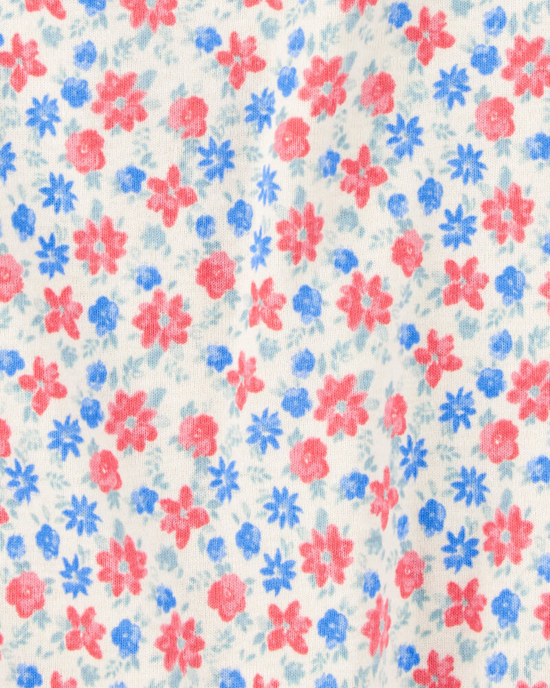 Bébé Barboteuse en coton à fleurs, image 2 sur 3 diapositives