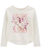 Kid Unicorn Flutter Graphic Tee, image 1 of 3 slides