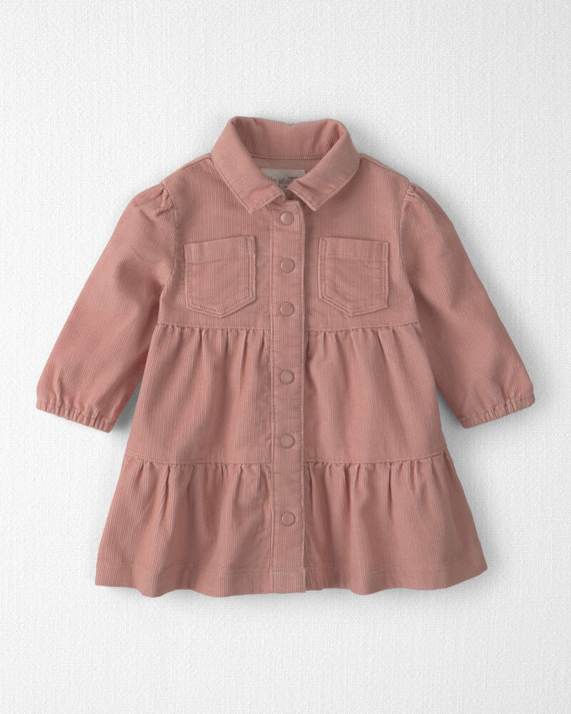 B&eacute;b&eacute; fille - Robe en velours c&ocirc;tel&eacute; de coton biologique, image 1 sur 5 diapositives
