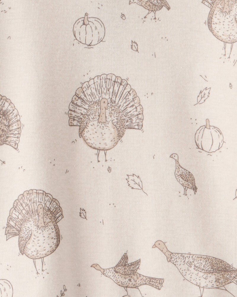 Baby Organic Cotton Pyjamas in Autumn Grove Print, image 3 of 5 slides