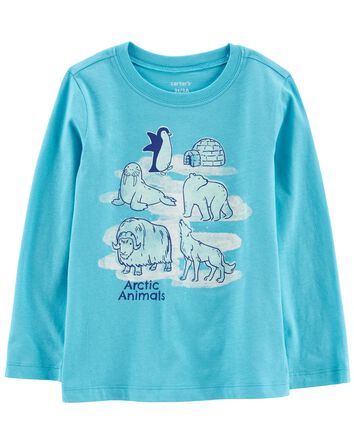 T-shirt à imprimé d’animaux arctiques, 