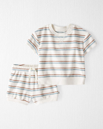 Bébé Ensemble 2 pièces en tissu bouclette fabriqué à partir de coton biologique , 