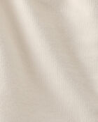 Toddler Girl French Terry Shorts - Cream, image 3 of 4 slides