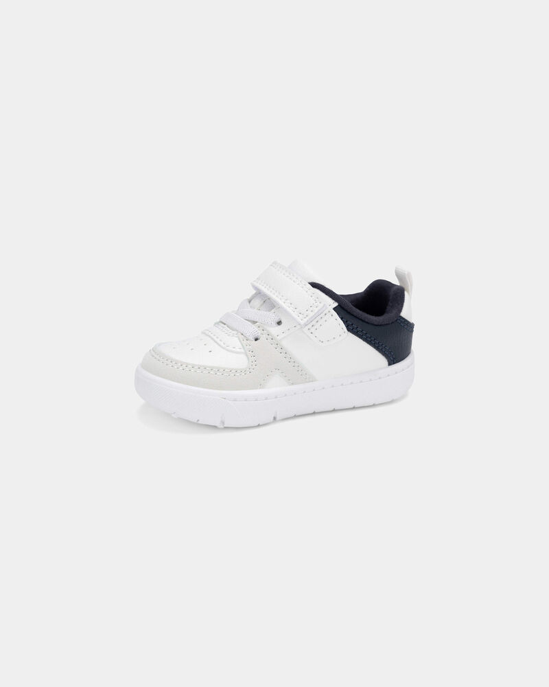 Baby Boy Every Step&reg; First Walker Colour Block Sneakers - Green/White/Tan, image 6 of 6 slides