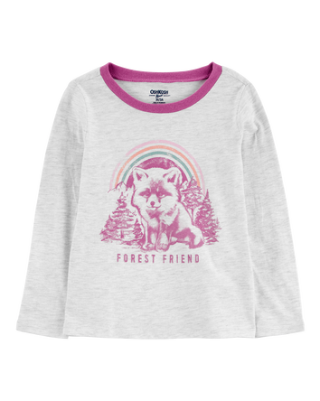 Toddler Forest Friends Long-Sleeve Graphic Tee, 