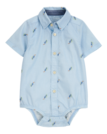 Baby Toucan Button-Front Bodysuit, 