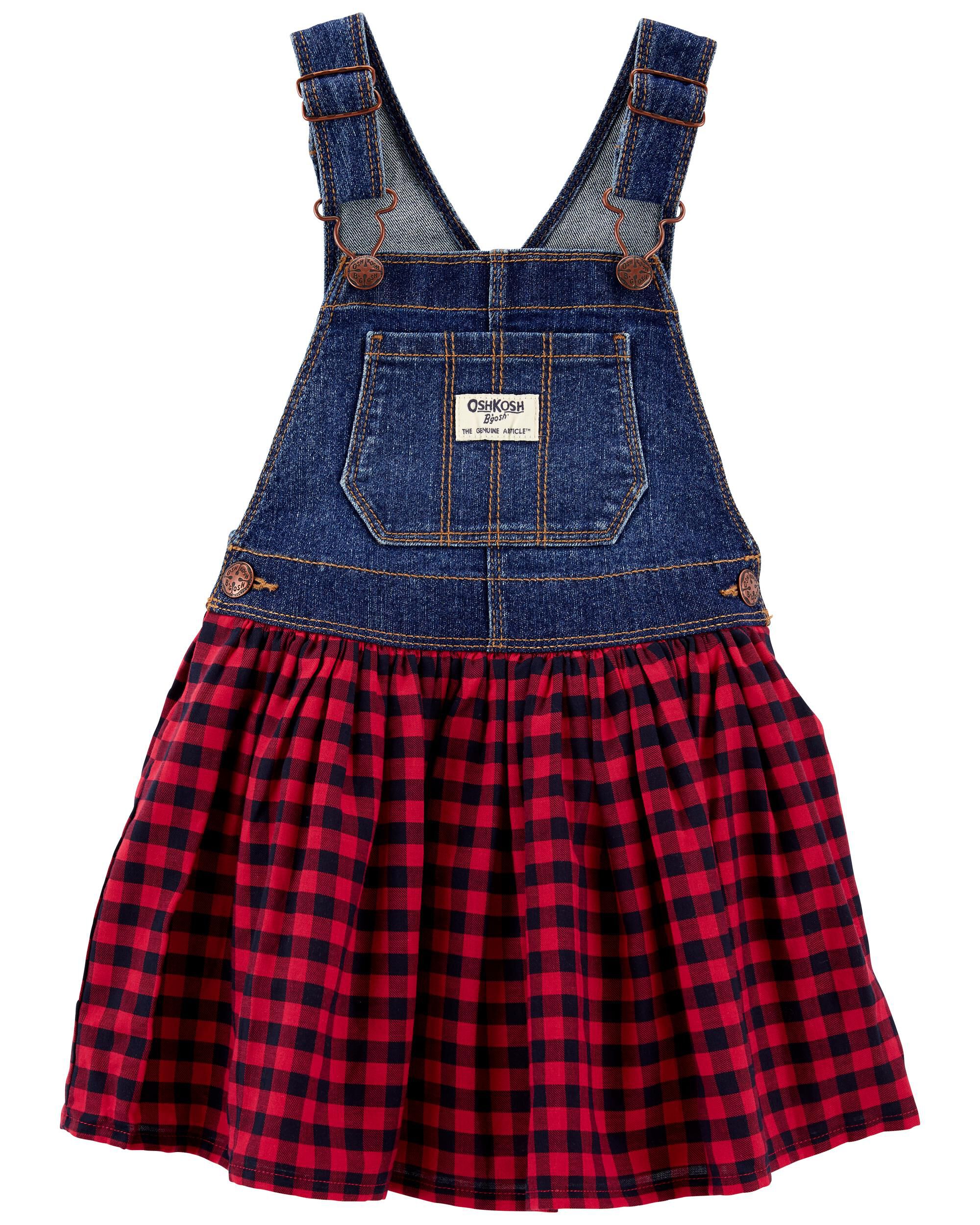 Denim Red Denim Jumper Dress Carter s Oshkosh Canada