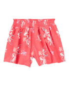 Kid Floral Flowy Pull-On Shorts, image 1 of 4 slides