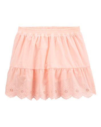 Kid Eyelet Skort - Pink, 