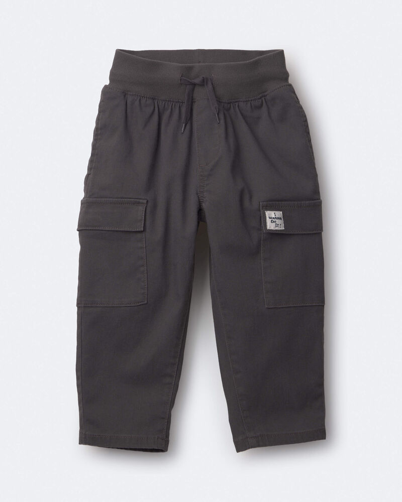 Tout-petit gar&ccedil;on - Pantalon cargo - Gris fonc&eacute;, image 1 sur 3 diapositives