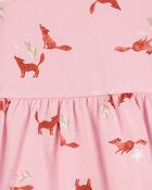Toddler Fox Jersey Dress, image 3 of 4 slides