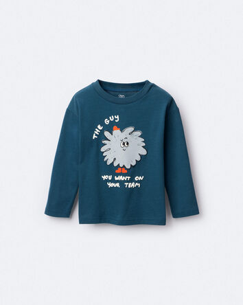 Tout-petit gar&ccedil;on - T-shirt &agrave; manches longues imprim&eacute; The Guy You Want On Your Team Squish - Bleu, 