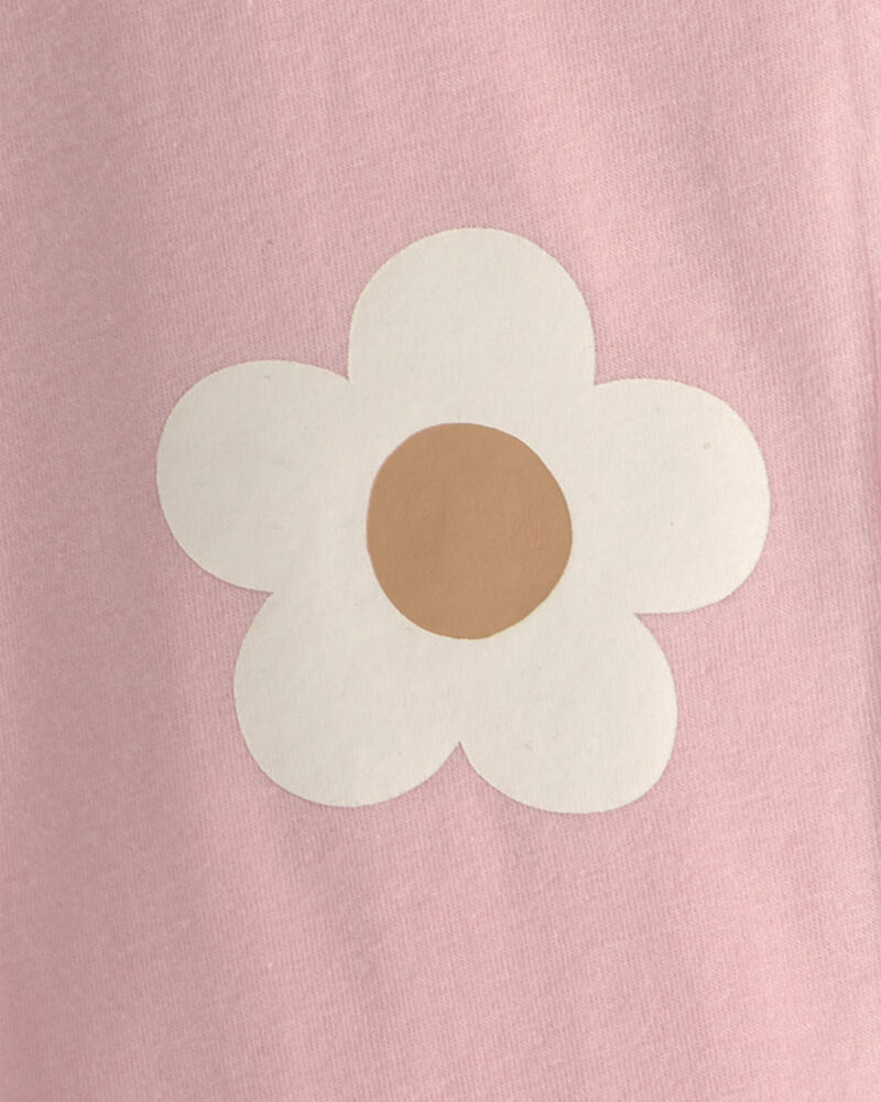 Filles - Ensemble 2 pi&egrave;ces &agrave; superposer en molleton teddy &agrave; motif floral &ndash; Rose, image 4 sur 4 diapositives