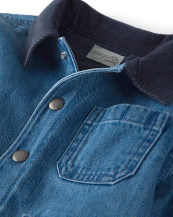 B&eacute;b&eacute; - Blouson d&rsquo;&eacute;curie en denim de coton biologique, 