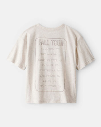 Gar&ccedil;ons - T-shirt &agrave; manches courtes &agrave; imprim&eacute; rod&eacute;o western - Ivoire, 