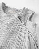 Baby Organic Cotton Gauze Zip Blanket, image 3 of 5 slides